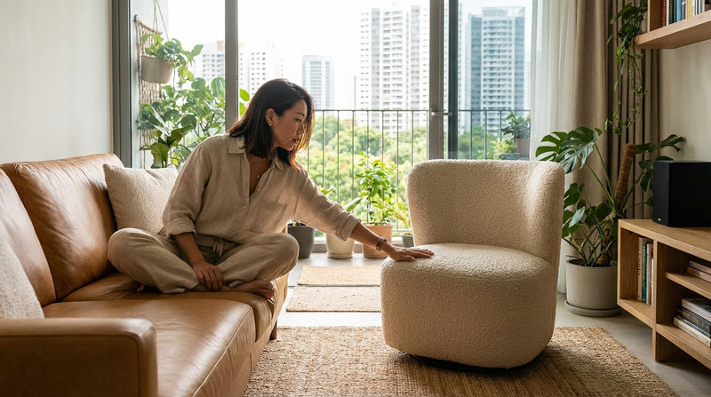 Fabric vs Leather Sofa in Singapore: The Honest Comparison Nobody Gives You
