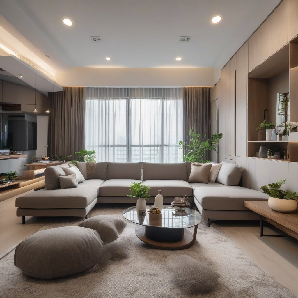A Living Room Where Everyone Has Their Favourite Spot - Singapore Home Interior