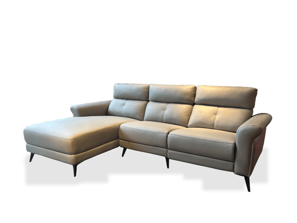 Primo L-Shape Half Leather Recliner Sofa