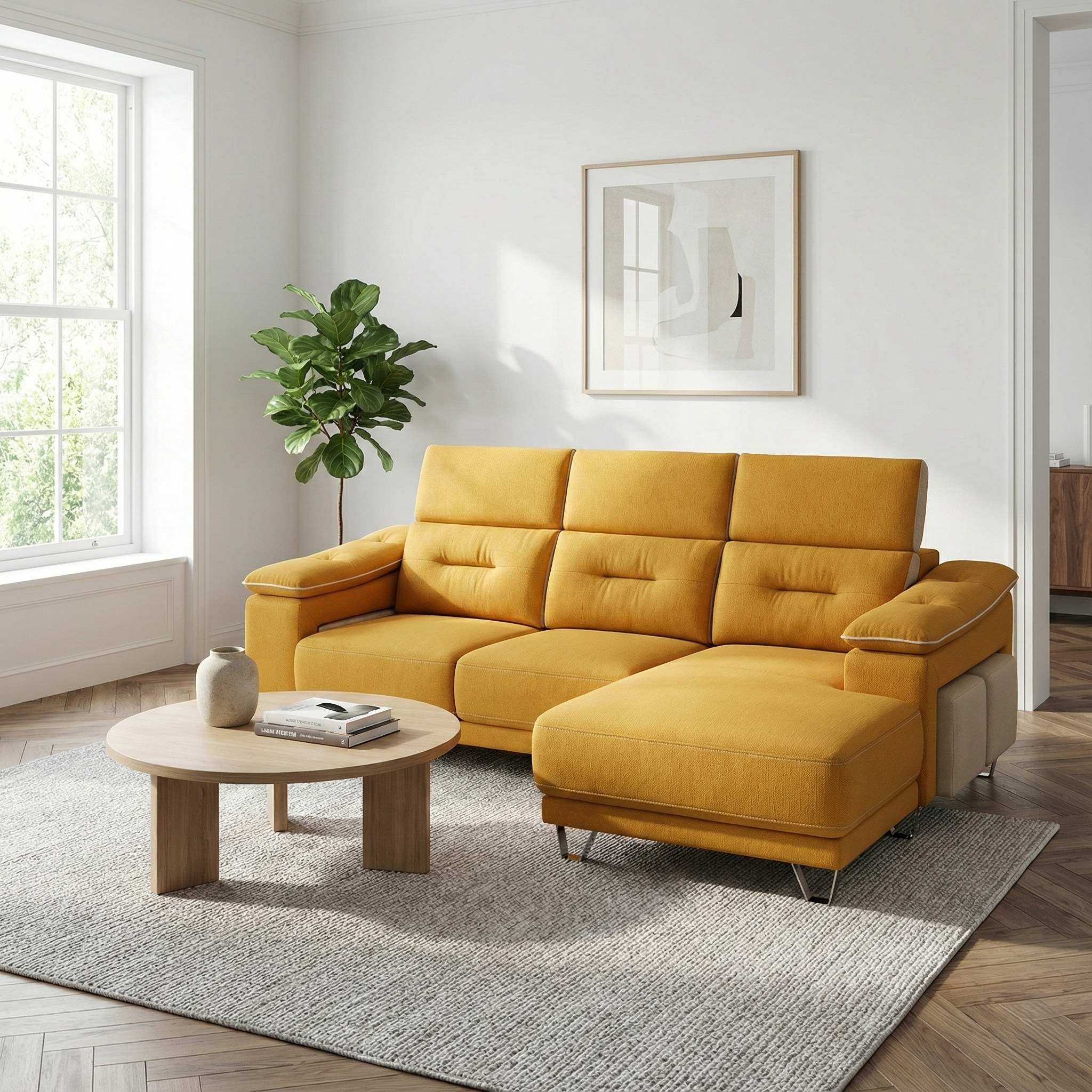 L-Shape Slider Sofa – Pet Friendly Fabric