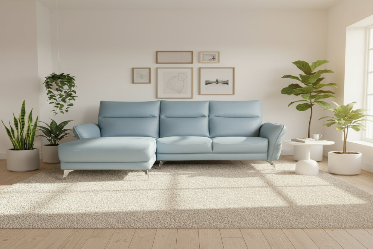 Cozy L-Shape Fabric Sofa