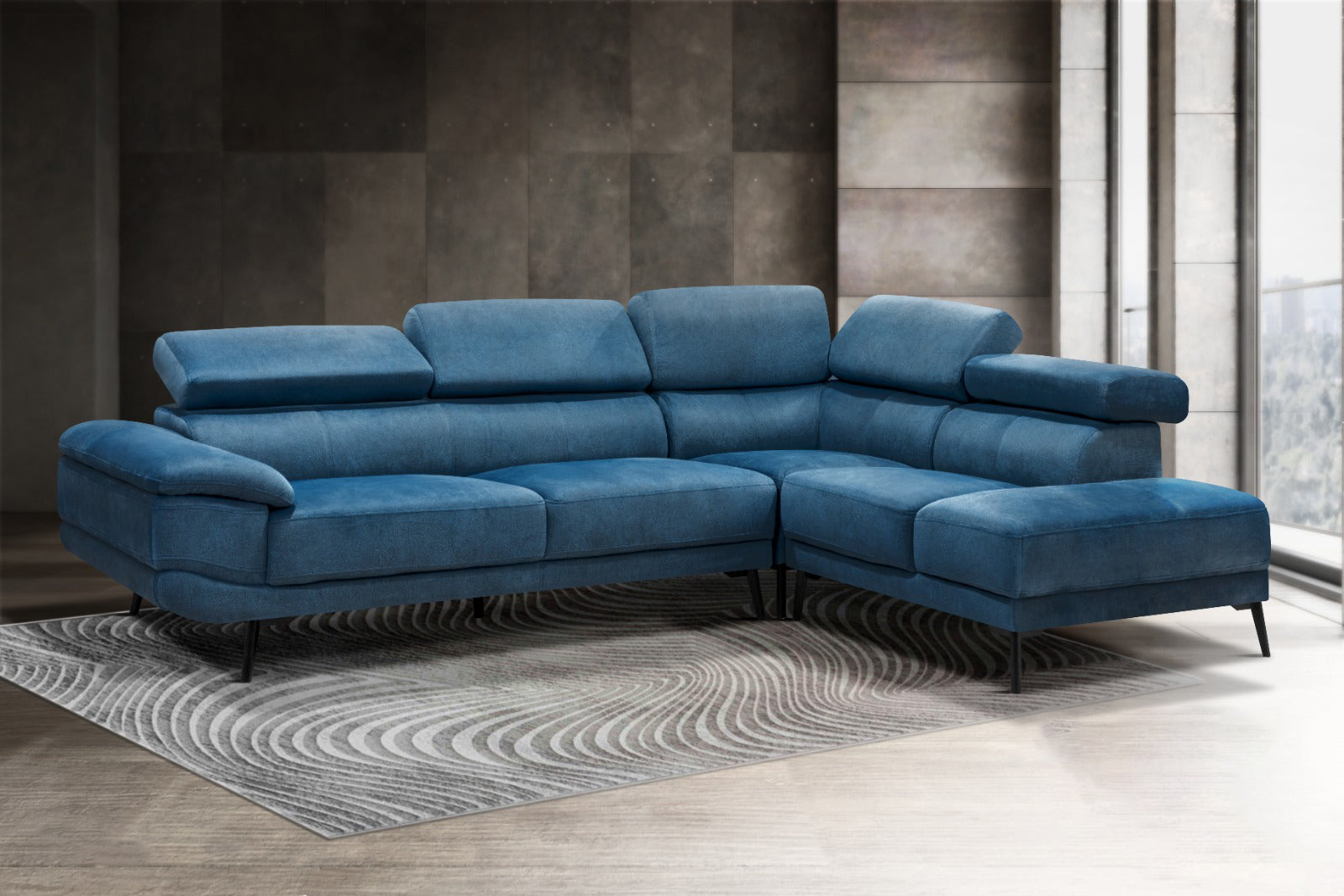 Rilo L-Shape Fabric Sofa