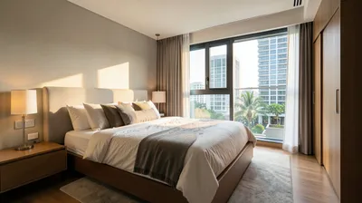 Small Condo Bedroom: Fitting Queen Bed, Wardrobe and Dresser