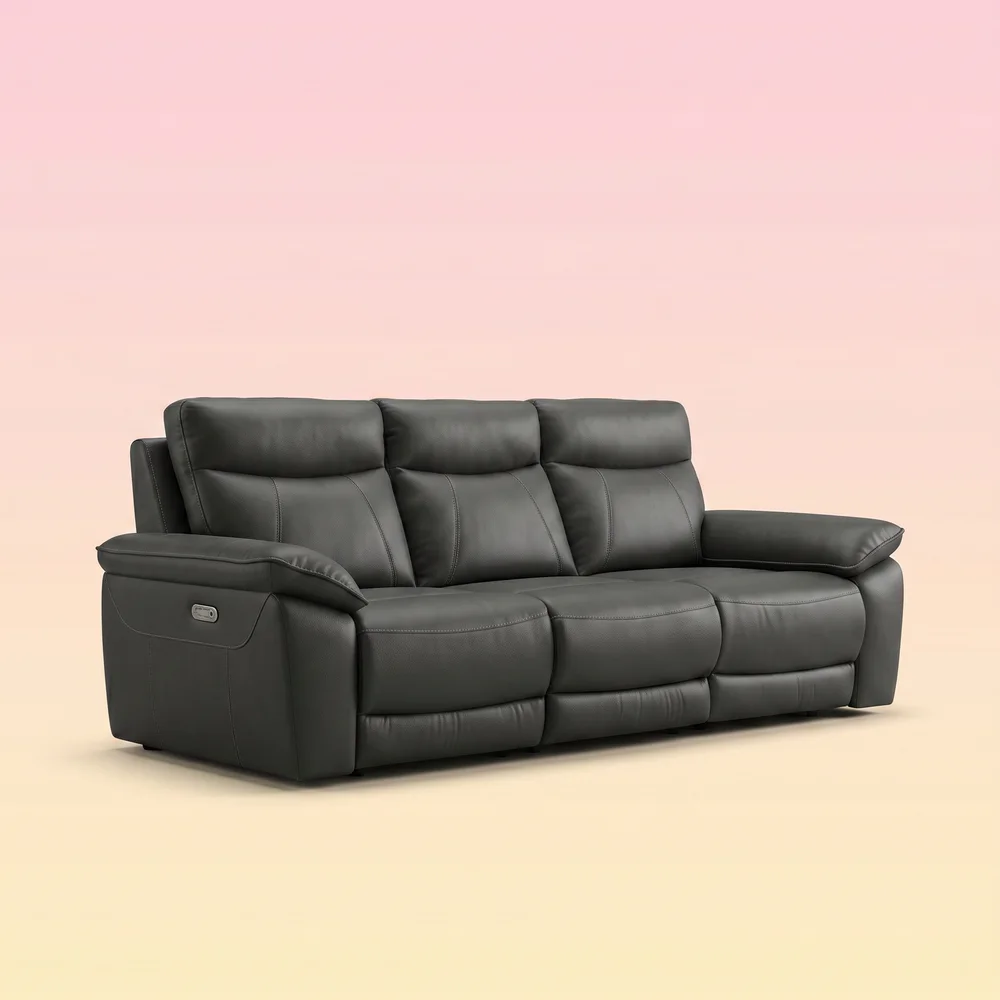 Alto Half Leather Recliner Sofa