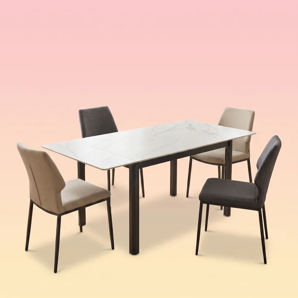 Extendable Sintered Stone Dining Set