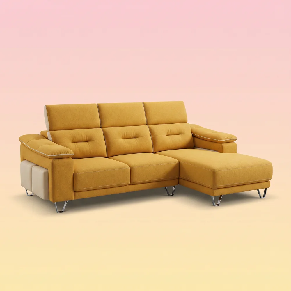 L-Shape Slider Sofa, Pet Friendly Fabric