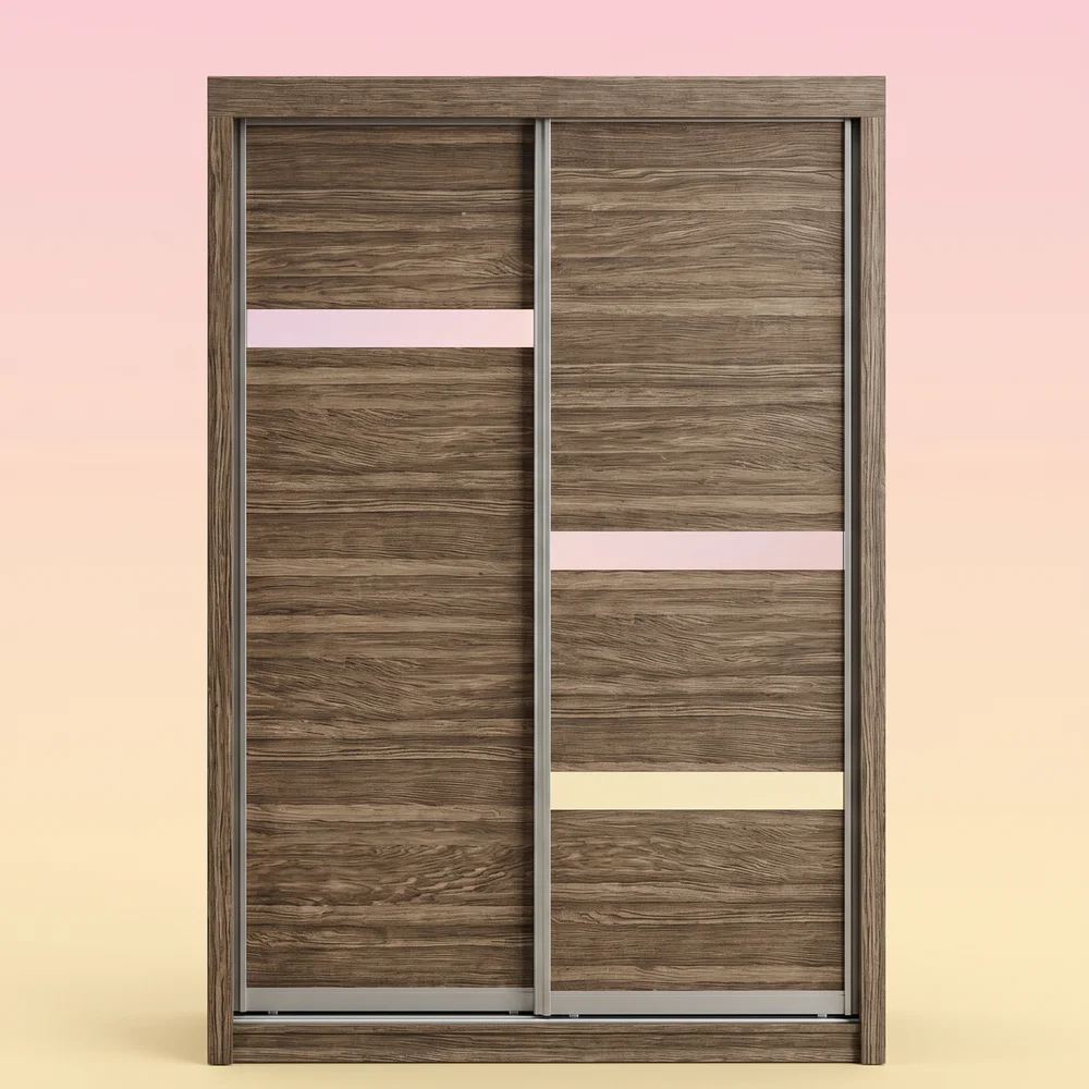 Urban Walnut Sliding Door Designer Wardrobe