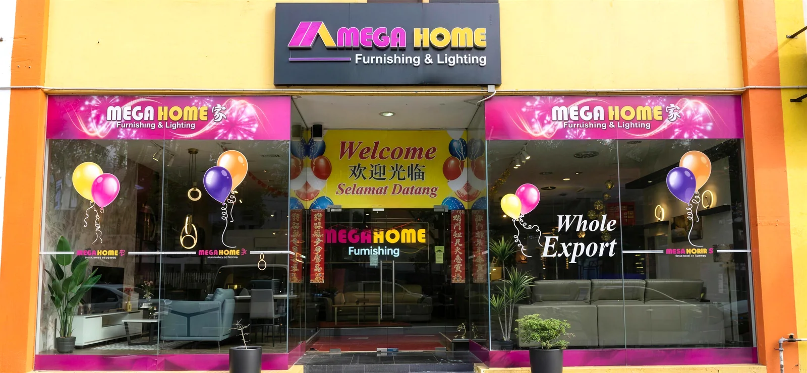 Mega Home Furnishing storefront in Toa Payoh