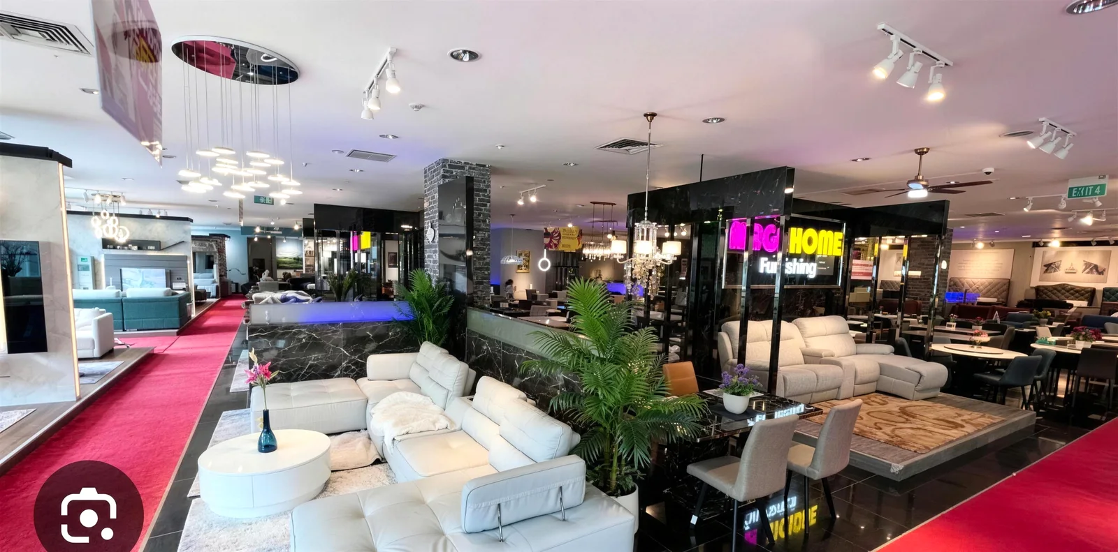 Inside the Mega Home Furnishing showroom